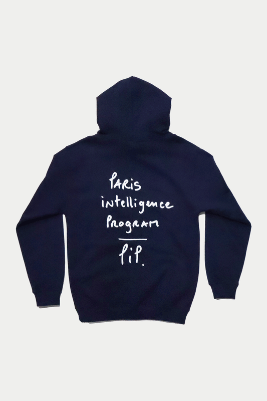 0fr Hoodie Navy Paris intelligence Program - 0fr. Tokyo