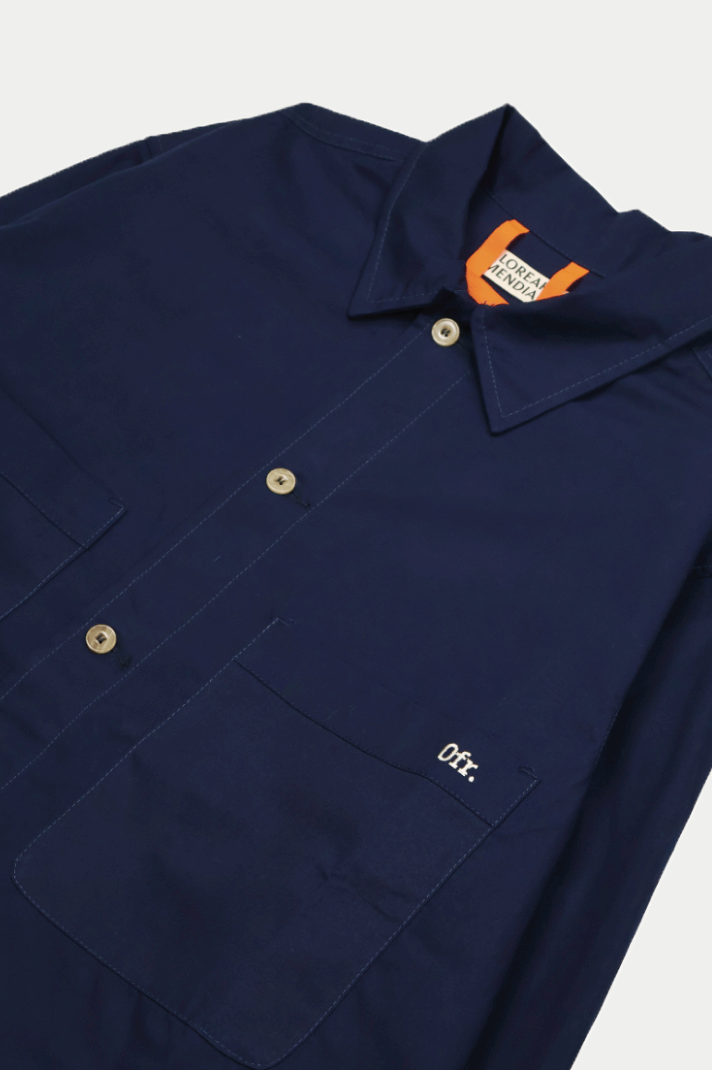 0fr × Loreak Mendian Travail Overshirt Dark Marine