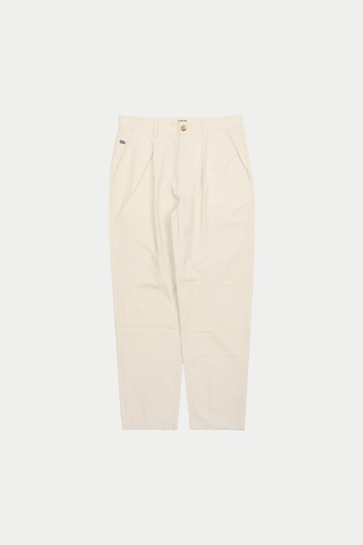 0fr × Loreak Mendian Travail Pleated Pants Stone