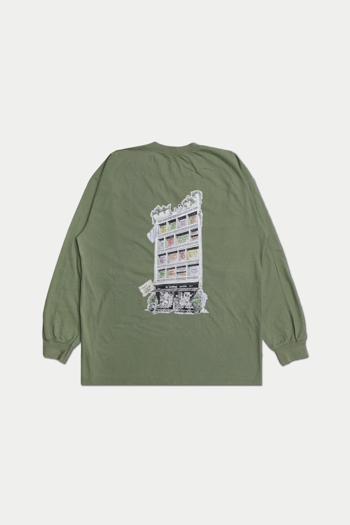 0fr. Aleksi Cavaillez LS Tee Army Green 0fr. Building