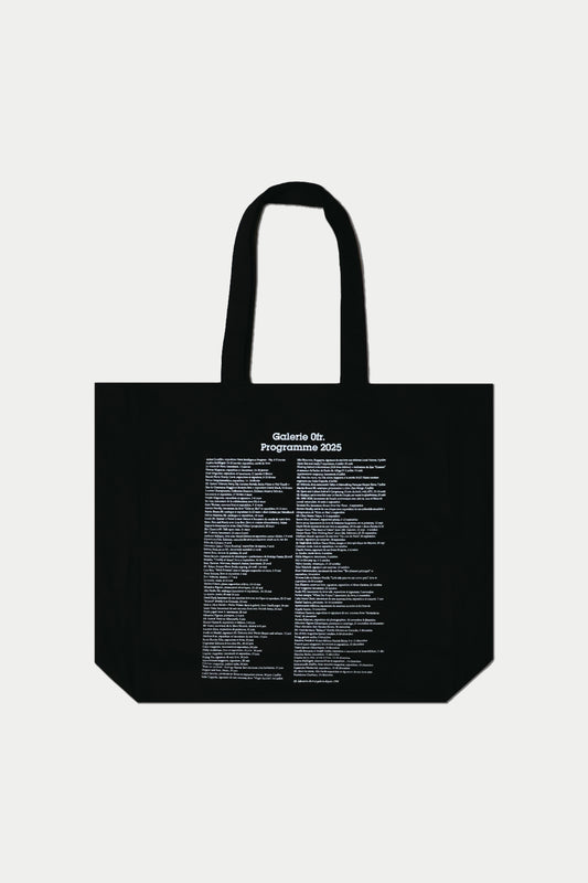 0fr. Book Bag Galerie Programme 2025 Black