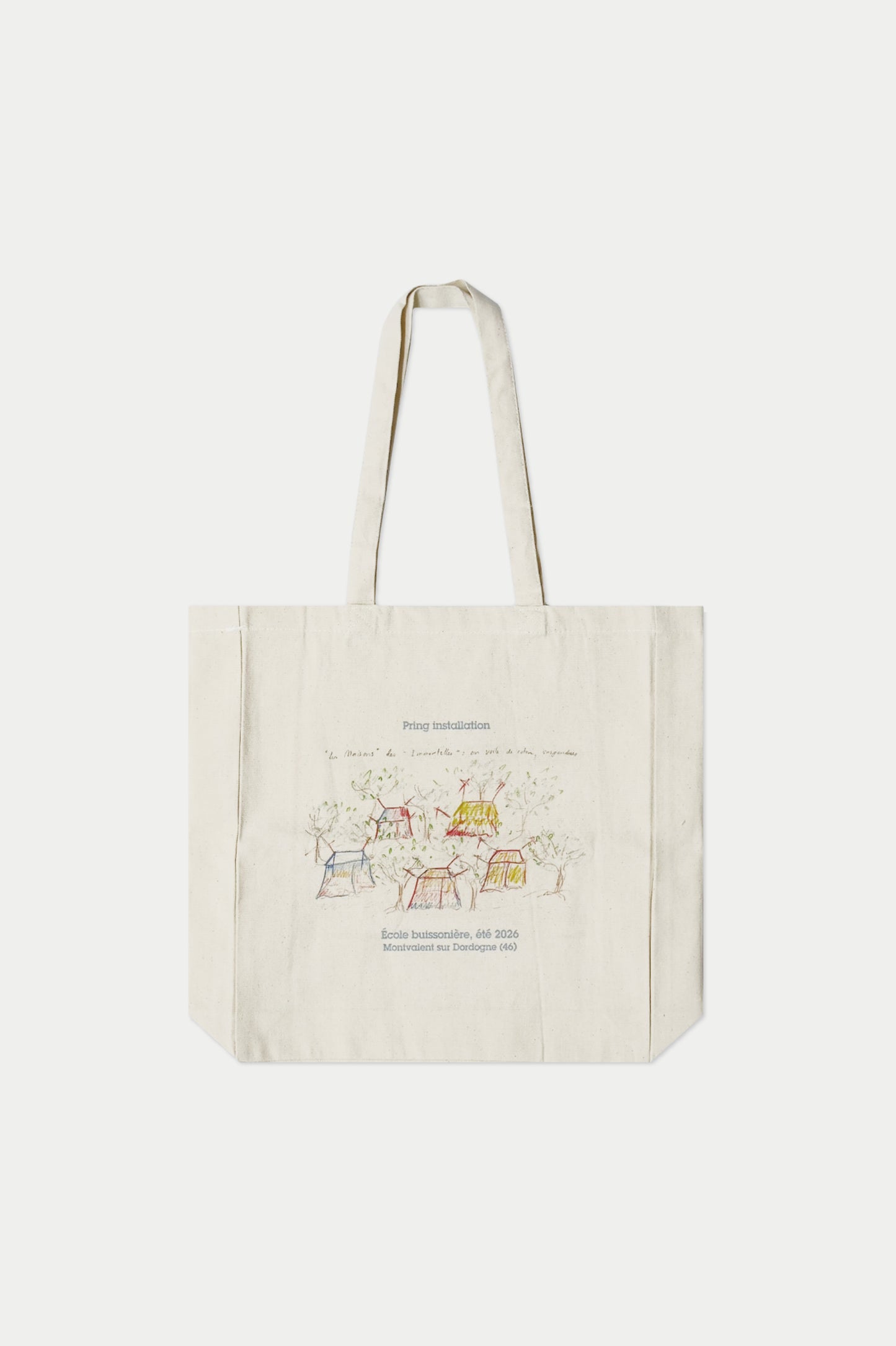 0fr. Book Bag Pring installation Ecru