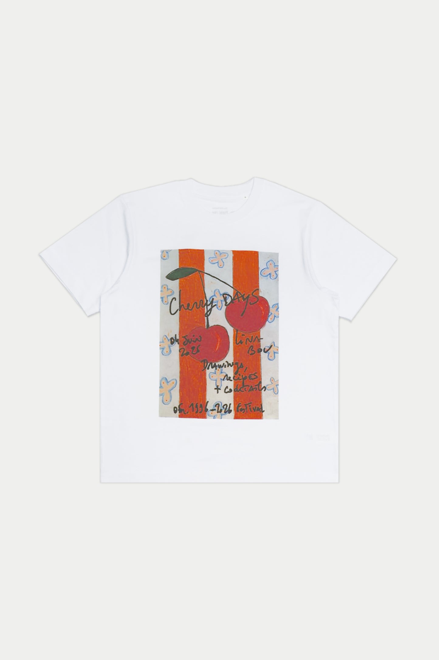 0fr. Cherry DAyS Lina Bou Tee White