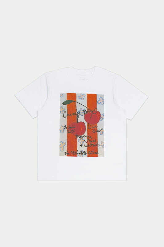 0fr. Cherry DAyS Lina Bou Tee White