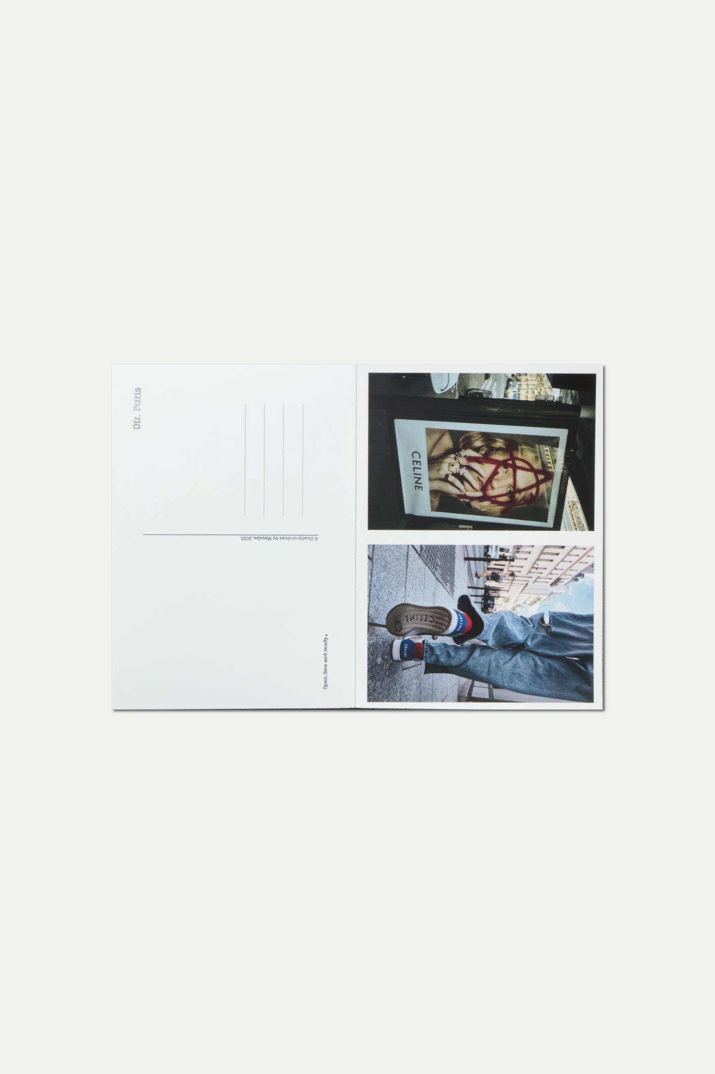 0fr. DUALITY OF SHOES Postcardbook