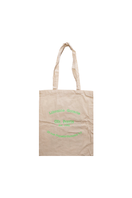 0fr. Eco Bag Ecru Fluo Green mon pays c'est paris