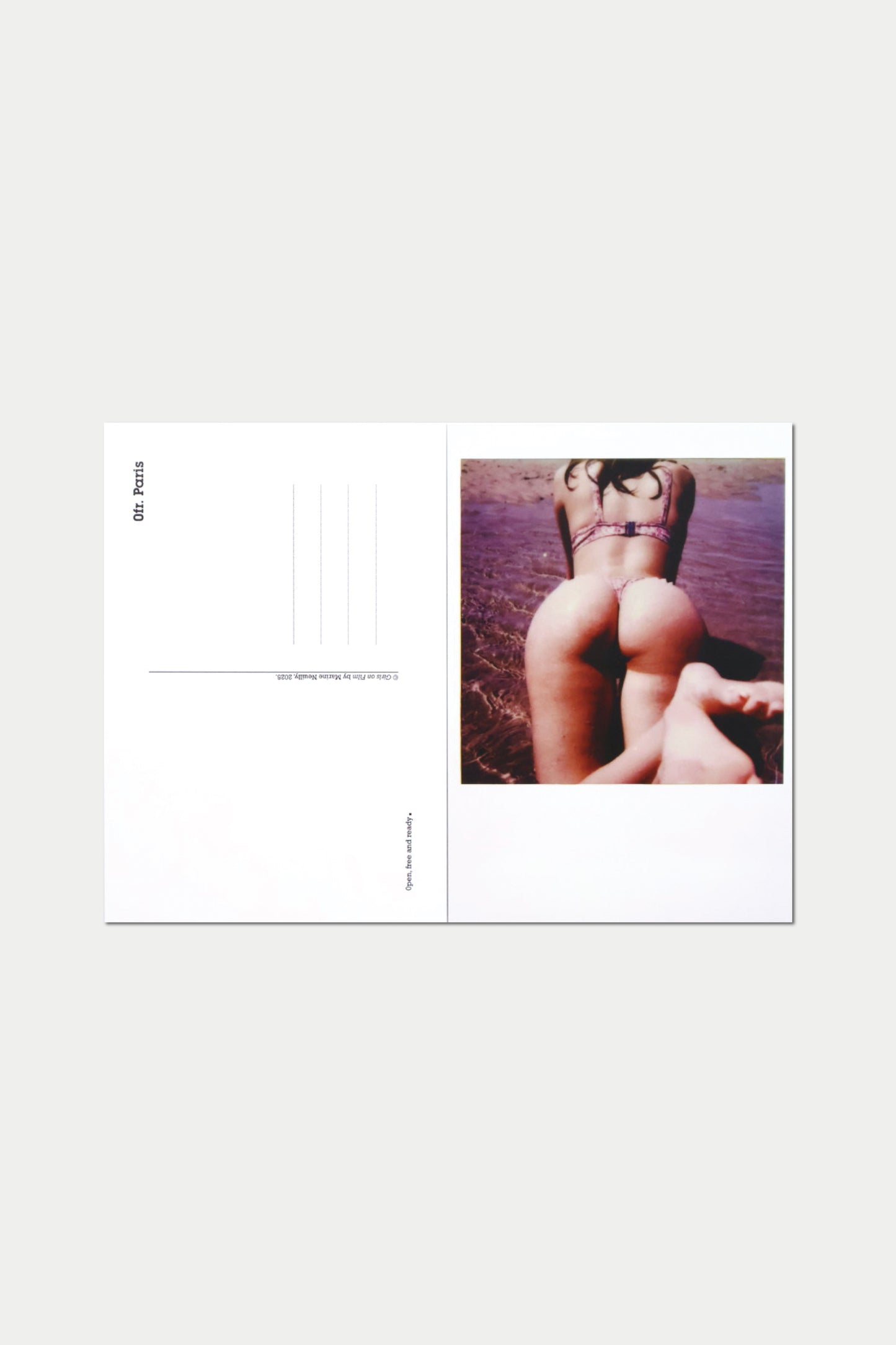 0fr. Girl on Film Marine Neuilly Postcardbook