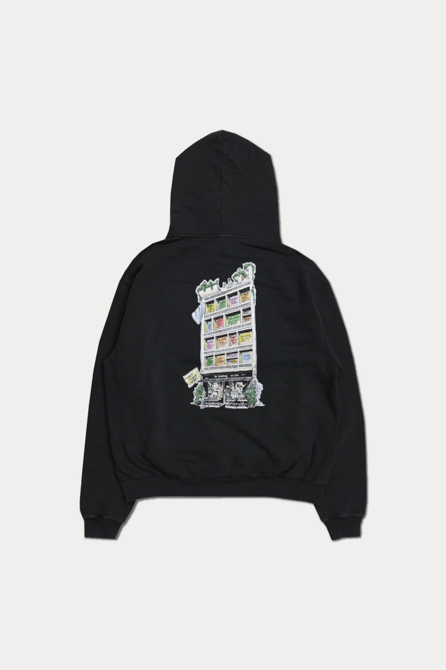 0fr. Hoodie Faded Black 0fr. Building