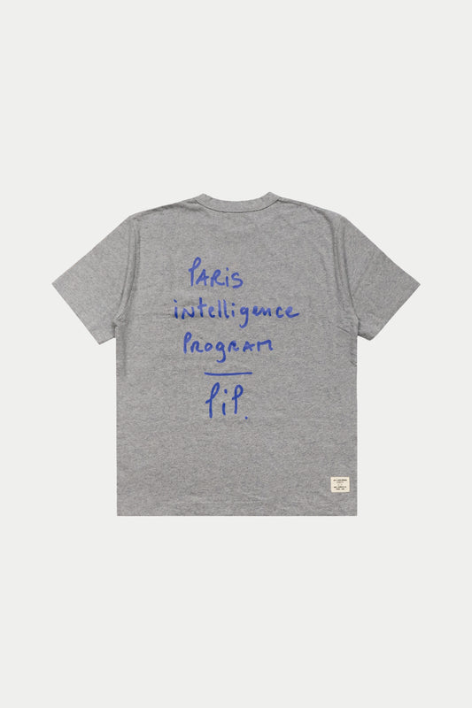 0fr. Paris intelligence Program Tee Grey