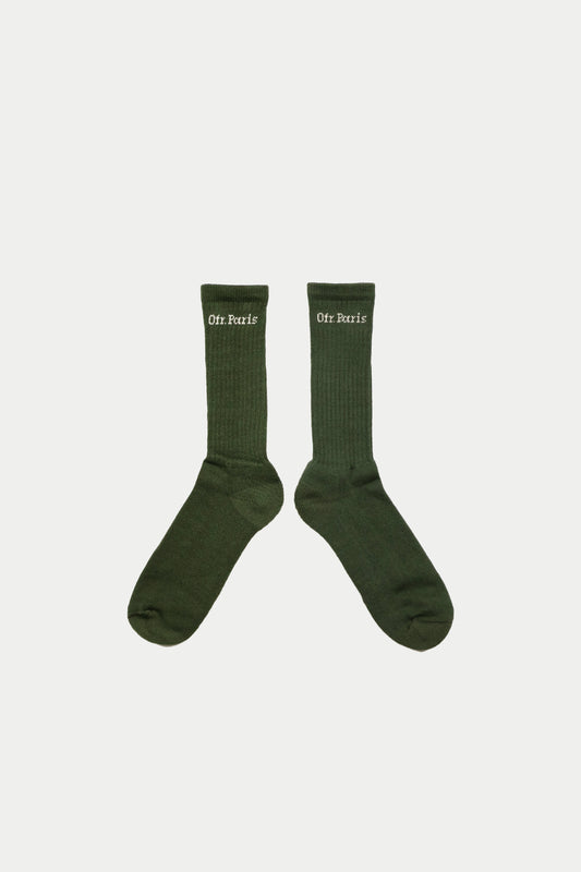0fr. Paris × HEMEN BIARRITZ Socks Dark Forest