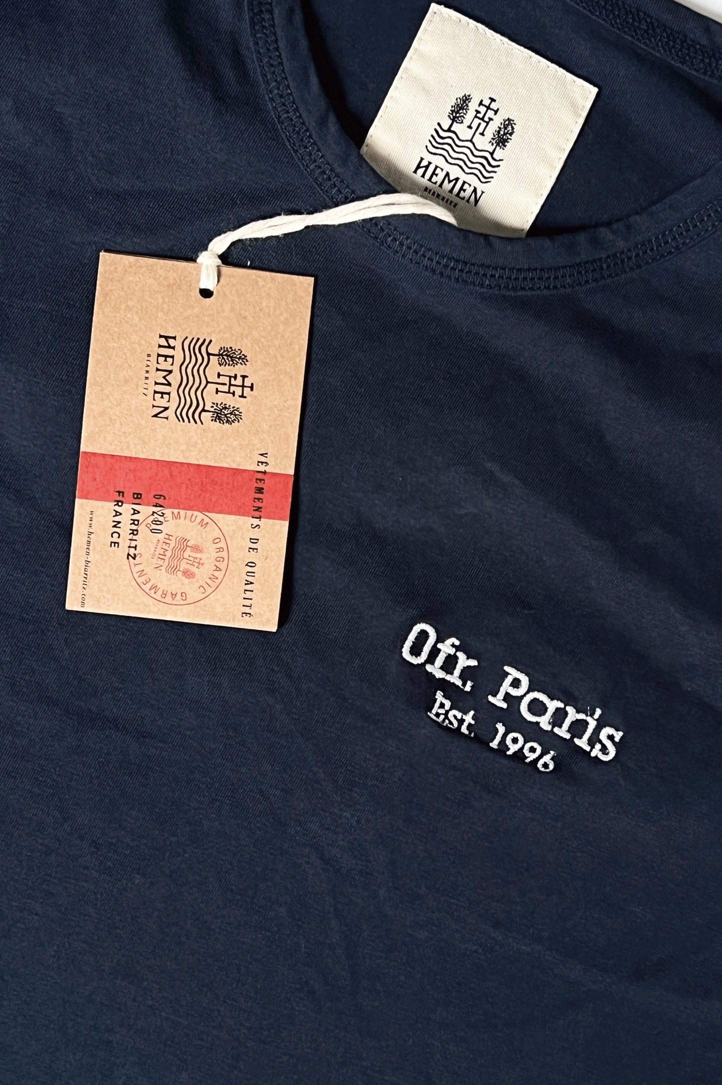 0fr. Paris × HEMEN BIARRITZ Tee Shirt Dani Deep Marine