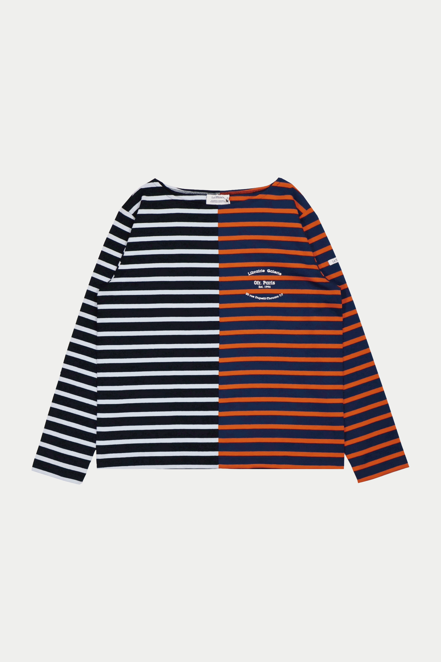 0fr. Paris × Le Minor Collab Marine Docking LS Tee Blue Orange