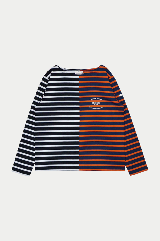 0fr. Paris × Le Minor Collab Marine Docking LS Tee Blue Orange