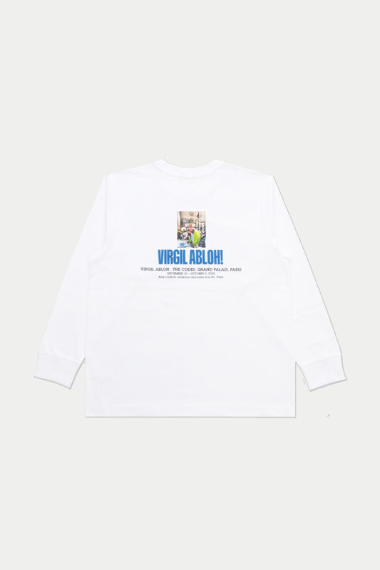 0fr. VIRGIL ABLOH : THE CODES, GRAND PALAIS, PARIS LS Tee White