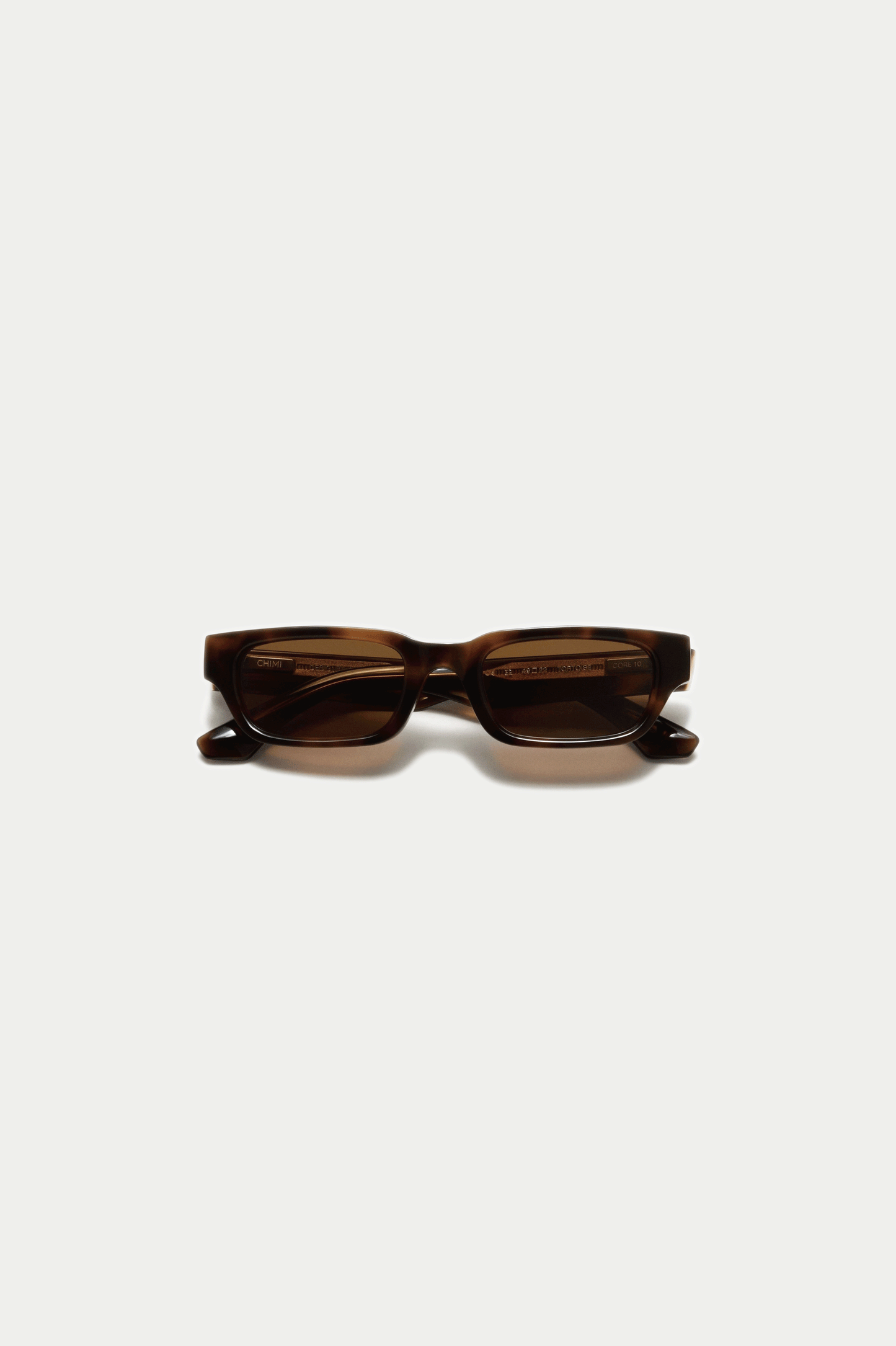 10 Slim Rectangular Sunglasses Tortoise