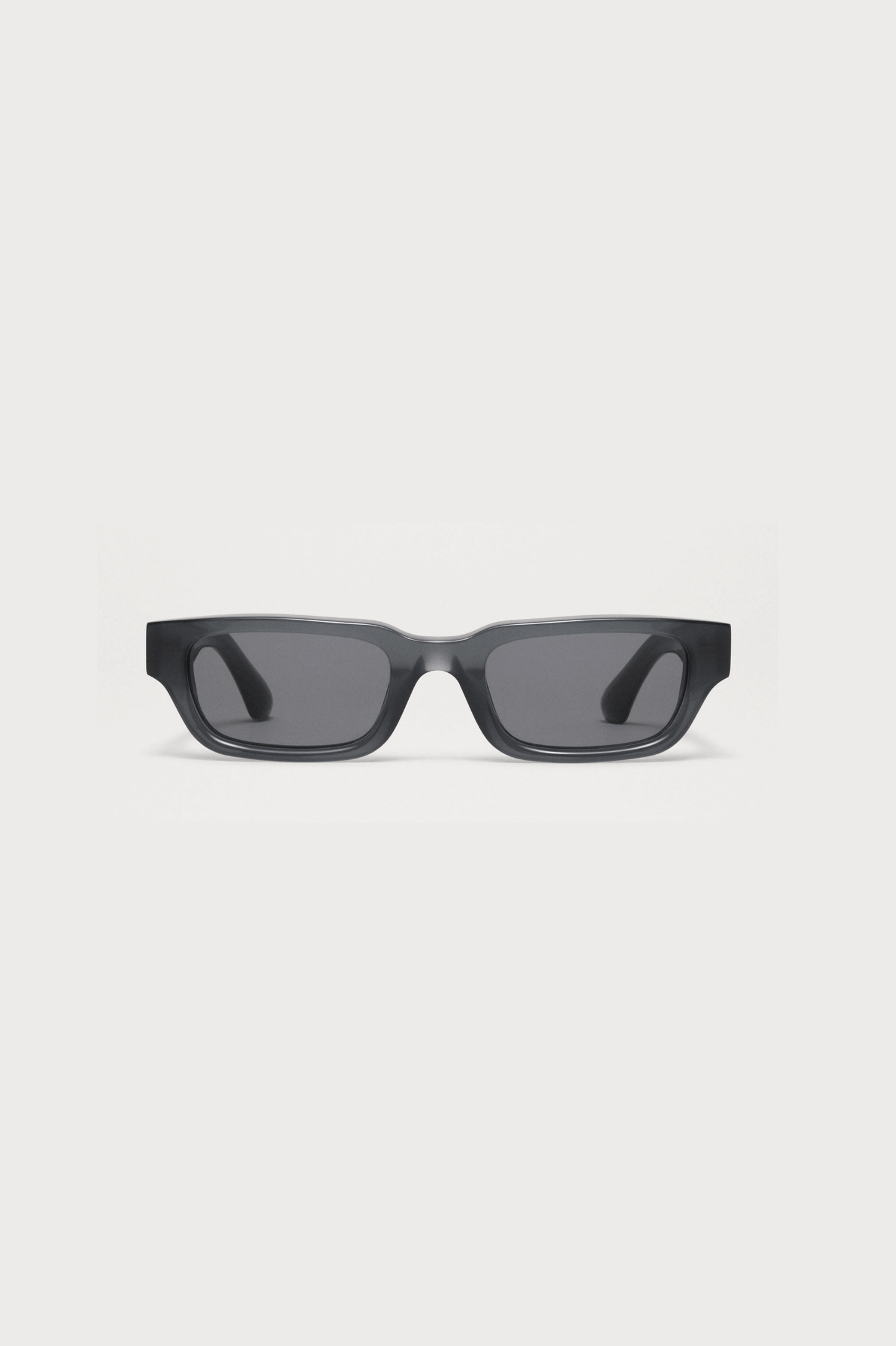 10 Slim Rectangular Sunglasses Dark Grey