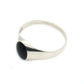 70s French Vintage Silver Onyx Ring