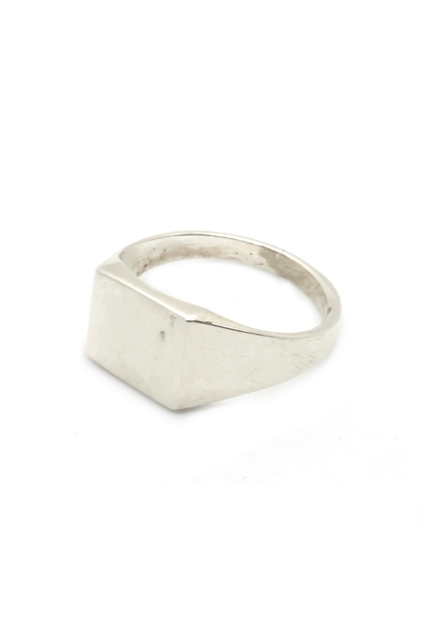 70s French Vintage Silver Signet Ring