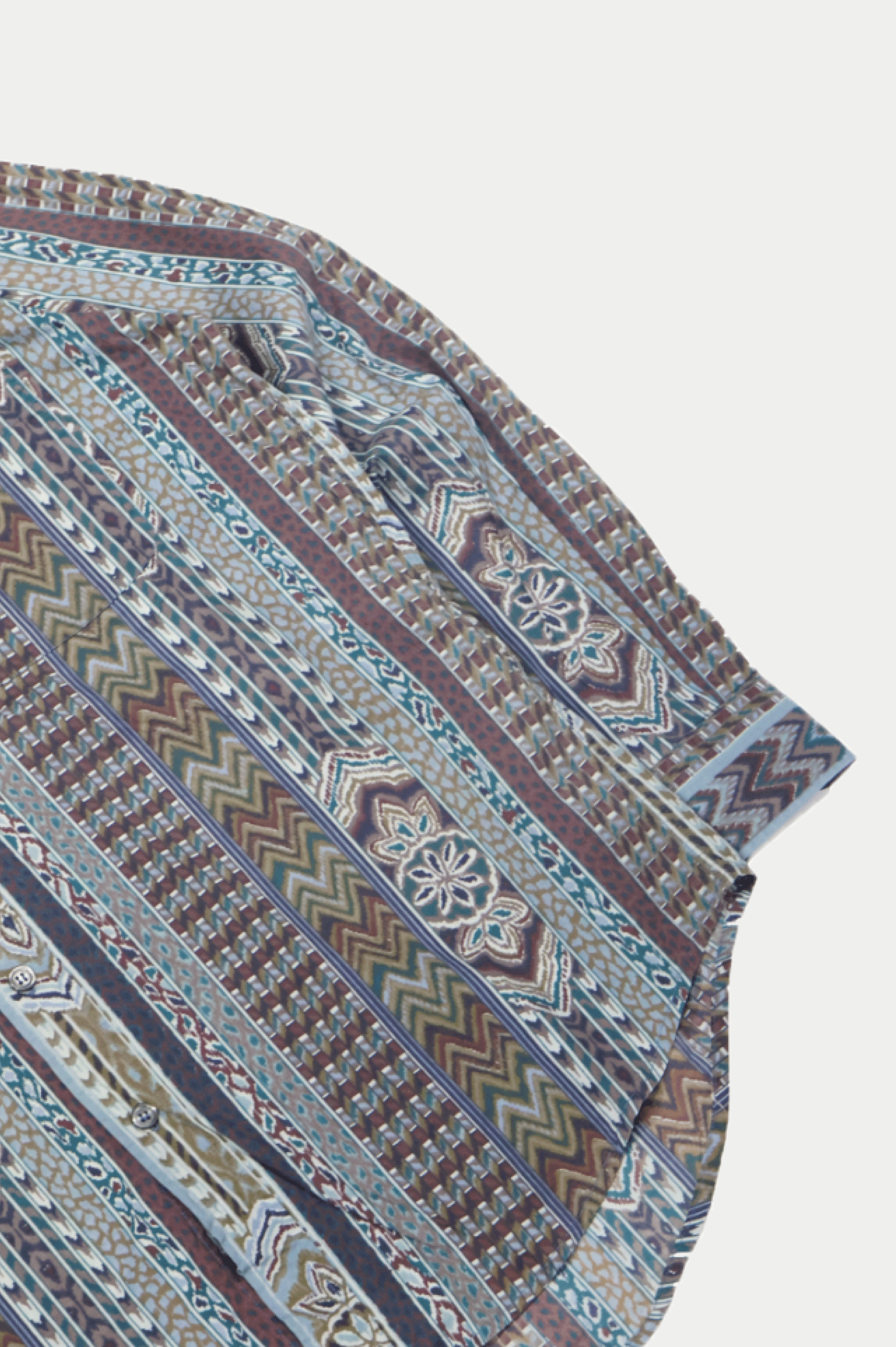 80s Cacharel Ethnic Patterned LS Shirts