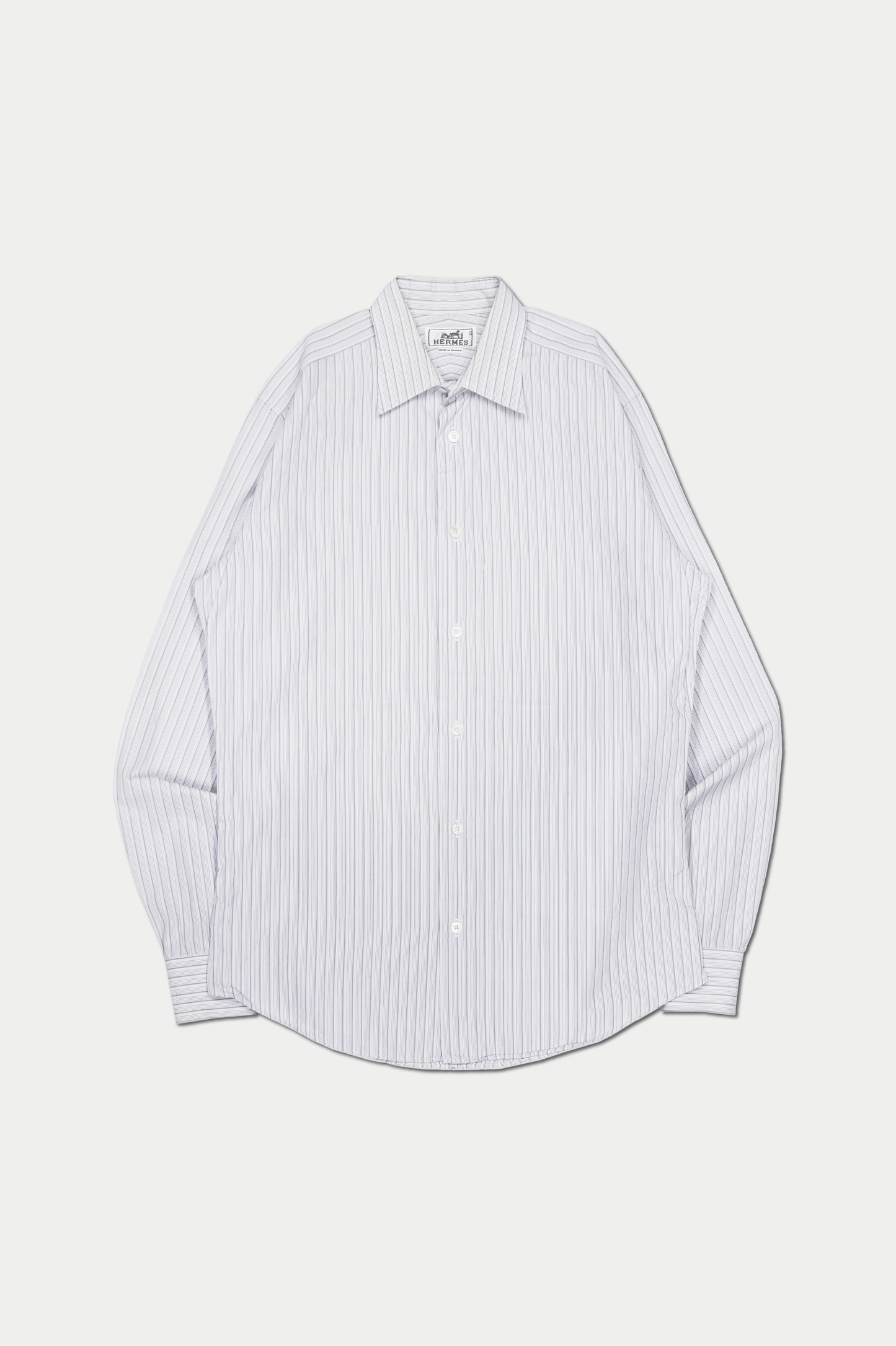 80s Hermès Stripe LS Shirts Made in France