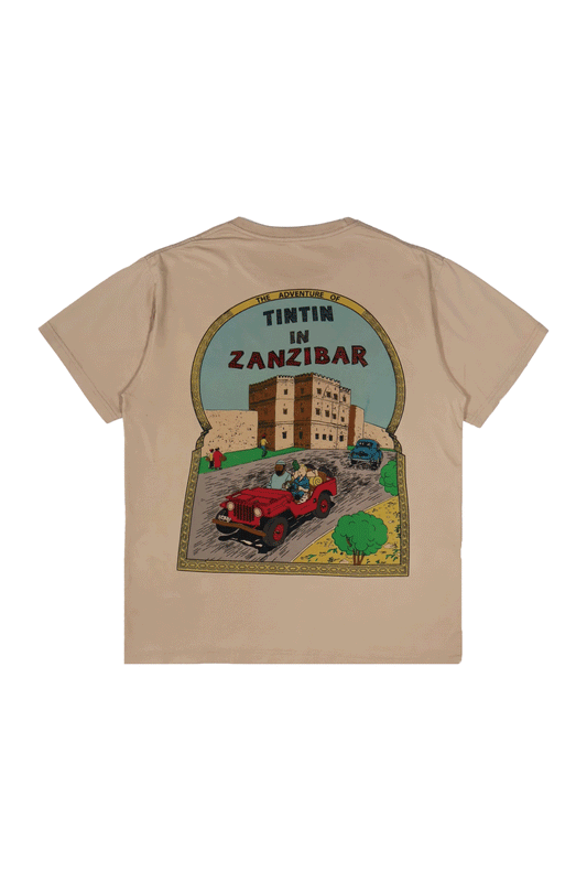 90s THE ADVENTURE OF TINTIN IN ZANZIBAR Tee