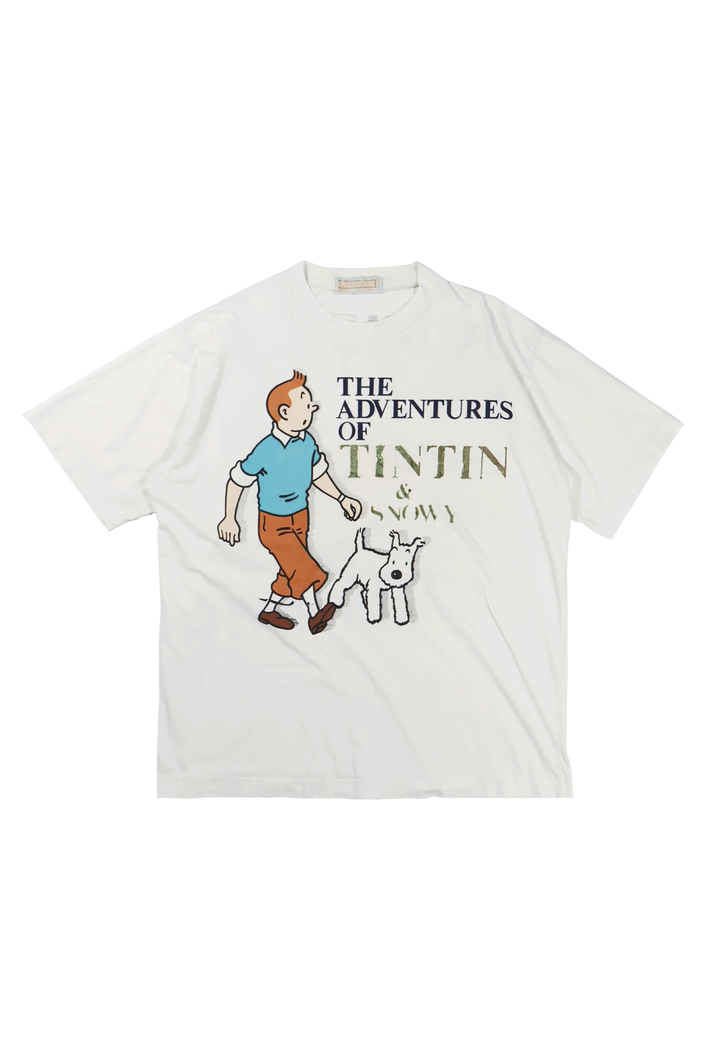 90s THE ADVENTURE OF TINTIN & SNOWY Tee