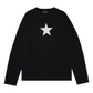 90s agnès b. Star LS Tee Black