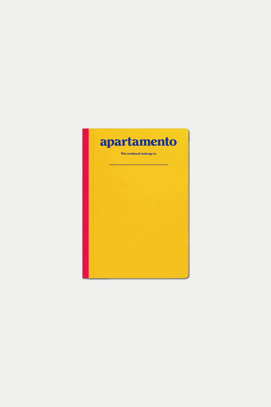 APARTAMENTO NOTEBOOKS Yellow + Heart Sticker