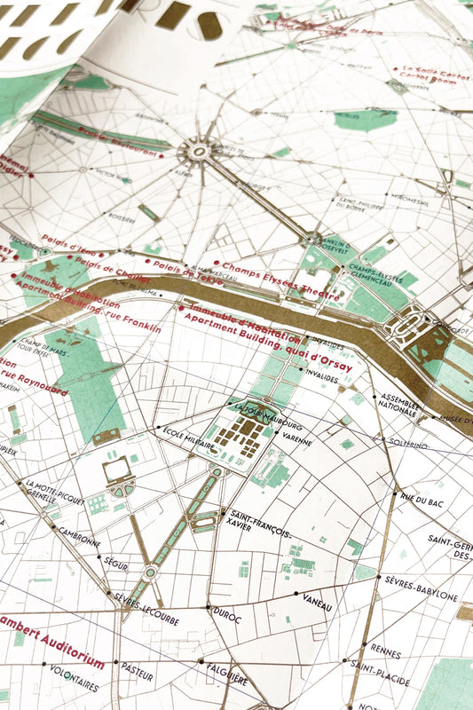 Art Deco Paris Map