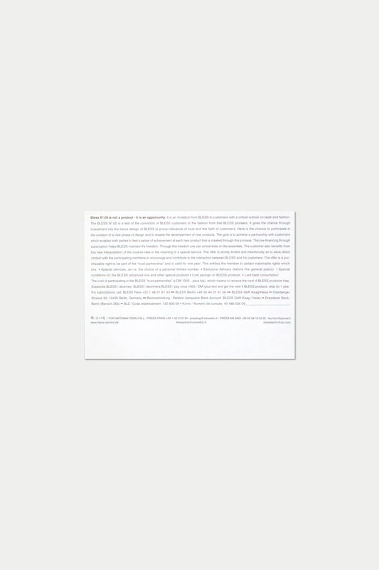 BLESS POSTCARD Nº05 Subscribe BLESS
