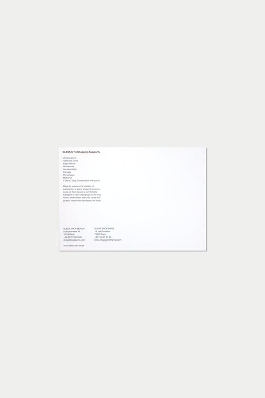 BLESS POSTCARD Nº14 Shopping Supports