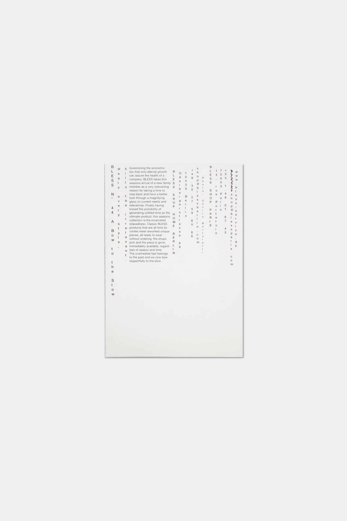 BLESS POSTCARD Nº46 Contemporary Remediation