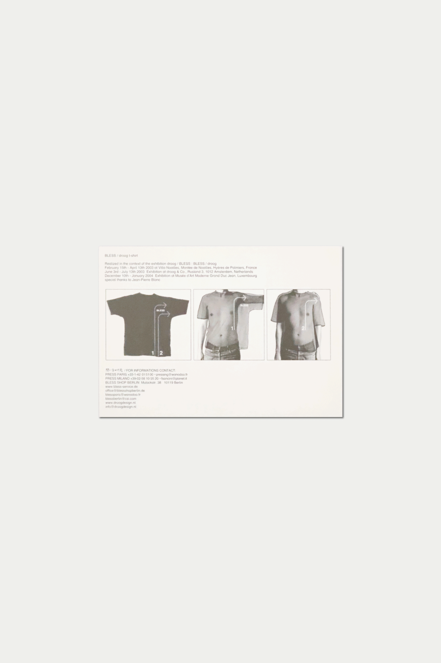 BLESS POSTCARD droog t-shirt