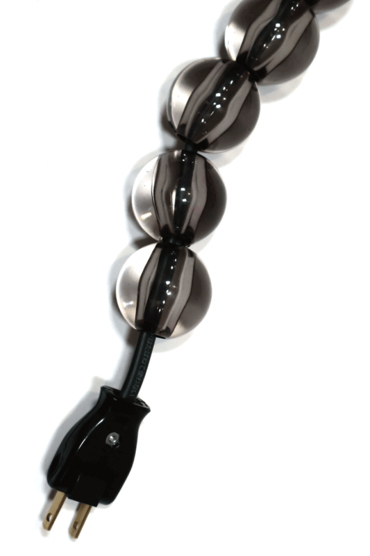 Cable Jewelry Multiplug Synthetic Pearl 0.9m Black Grey