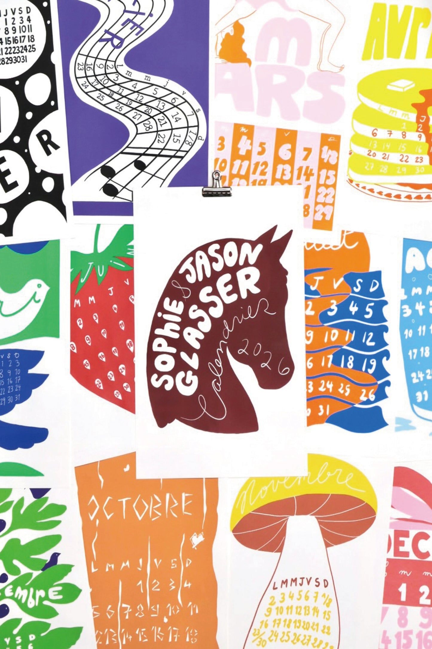 Calendar 2026 Sophie and Jason Glassser