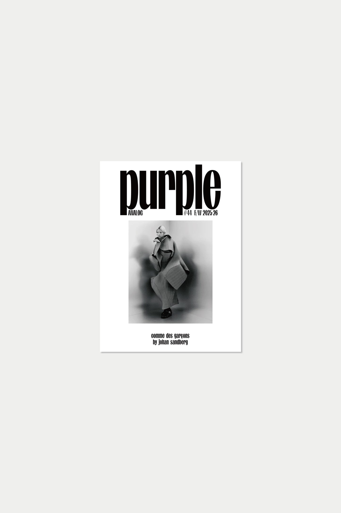 PURPLE #44 F/W 2025 The Analog Issue Comme des Garçons by Johan Sandberg