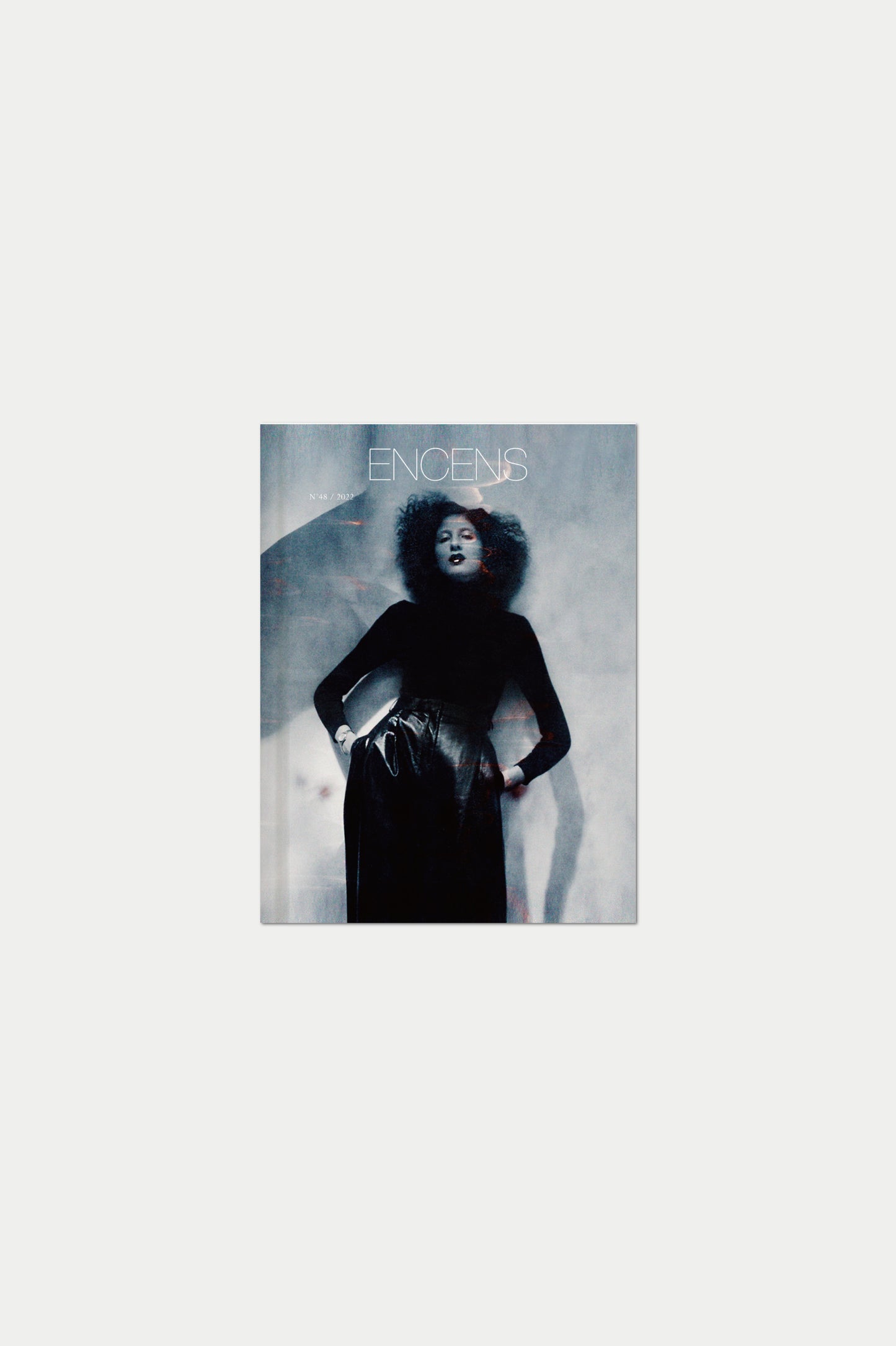 【RARE】ENCENS N°48 Fall/Winter 2022 Refresh Issue : The black turtleneck, a staple worn by Juliette Gréco in the basement of the Existentialist night club Le Tabou in 1946, redone by Celne, photographed by Sybille Walter.
