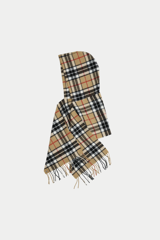 HOODSCARF Scarf Beigecheck