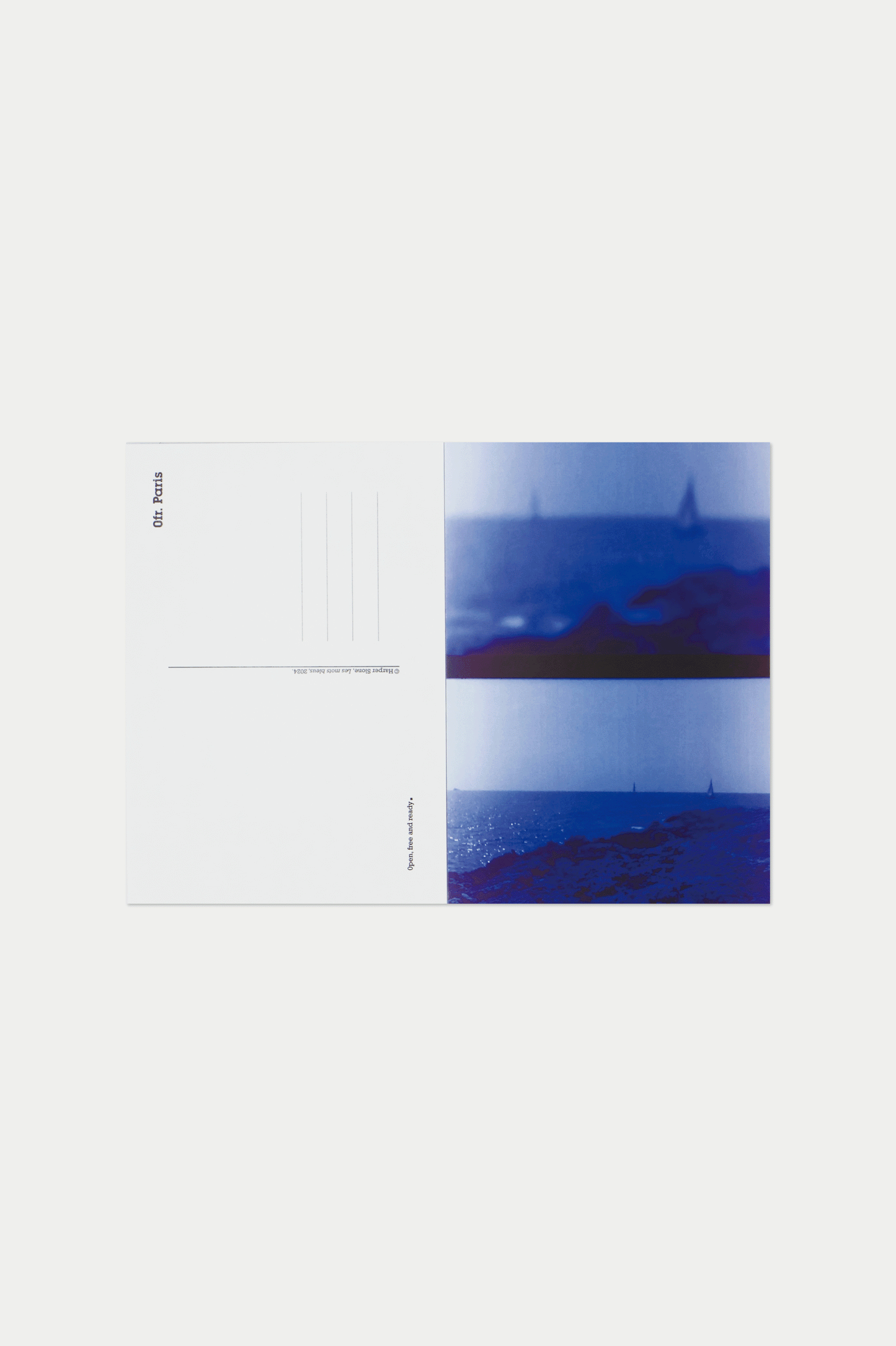 Les mots bleus by Harper Slone Postcardbook - 0fr. Tokyo