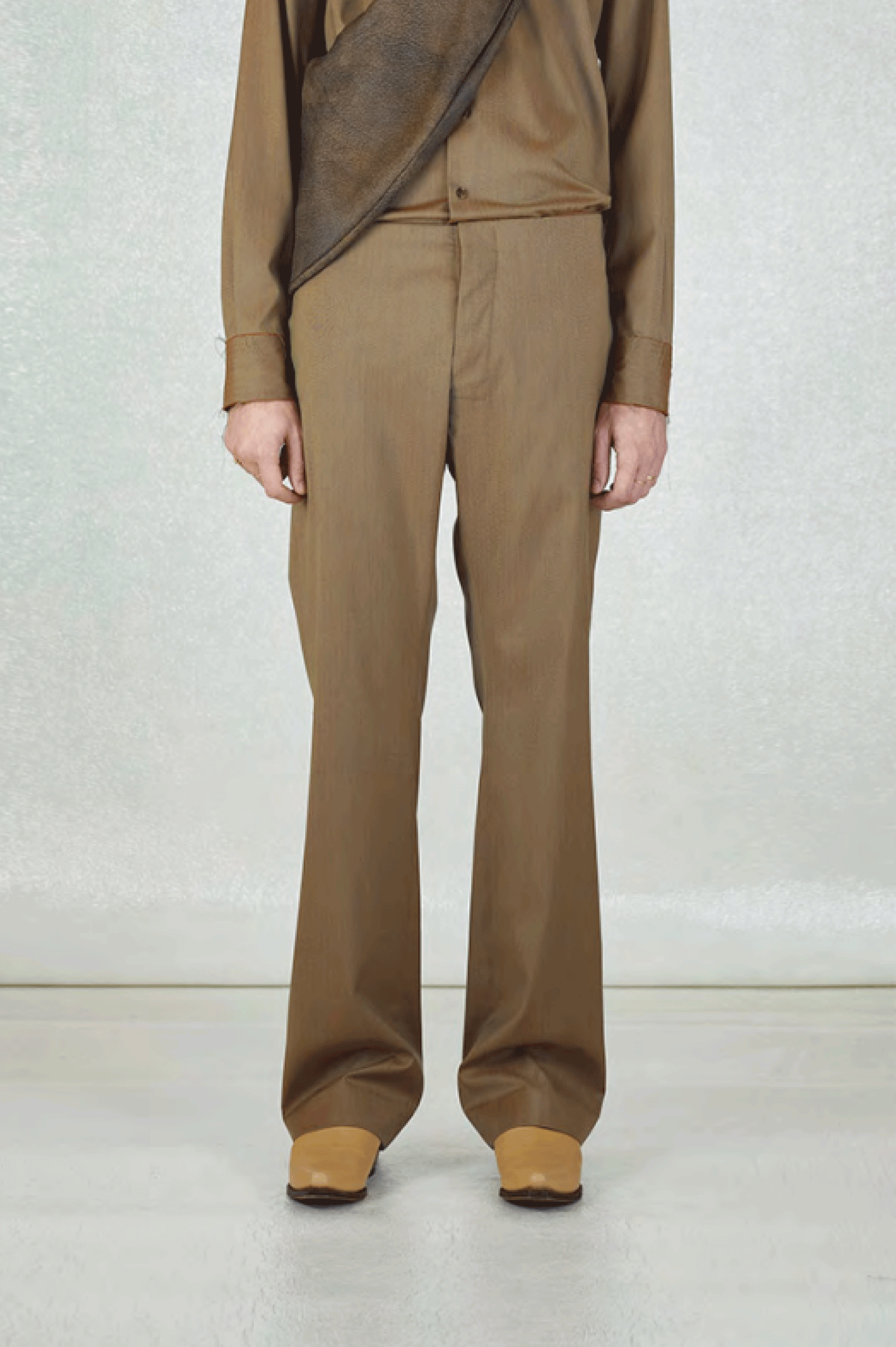 NO.205 LORO PIANA FINE WOOL TROUSERS Camel