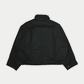 NO.286 WAXED CROPPED OVERSIZED COAT Black