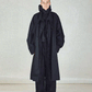 NO.65 WAXED OVERSIZED COAT Black