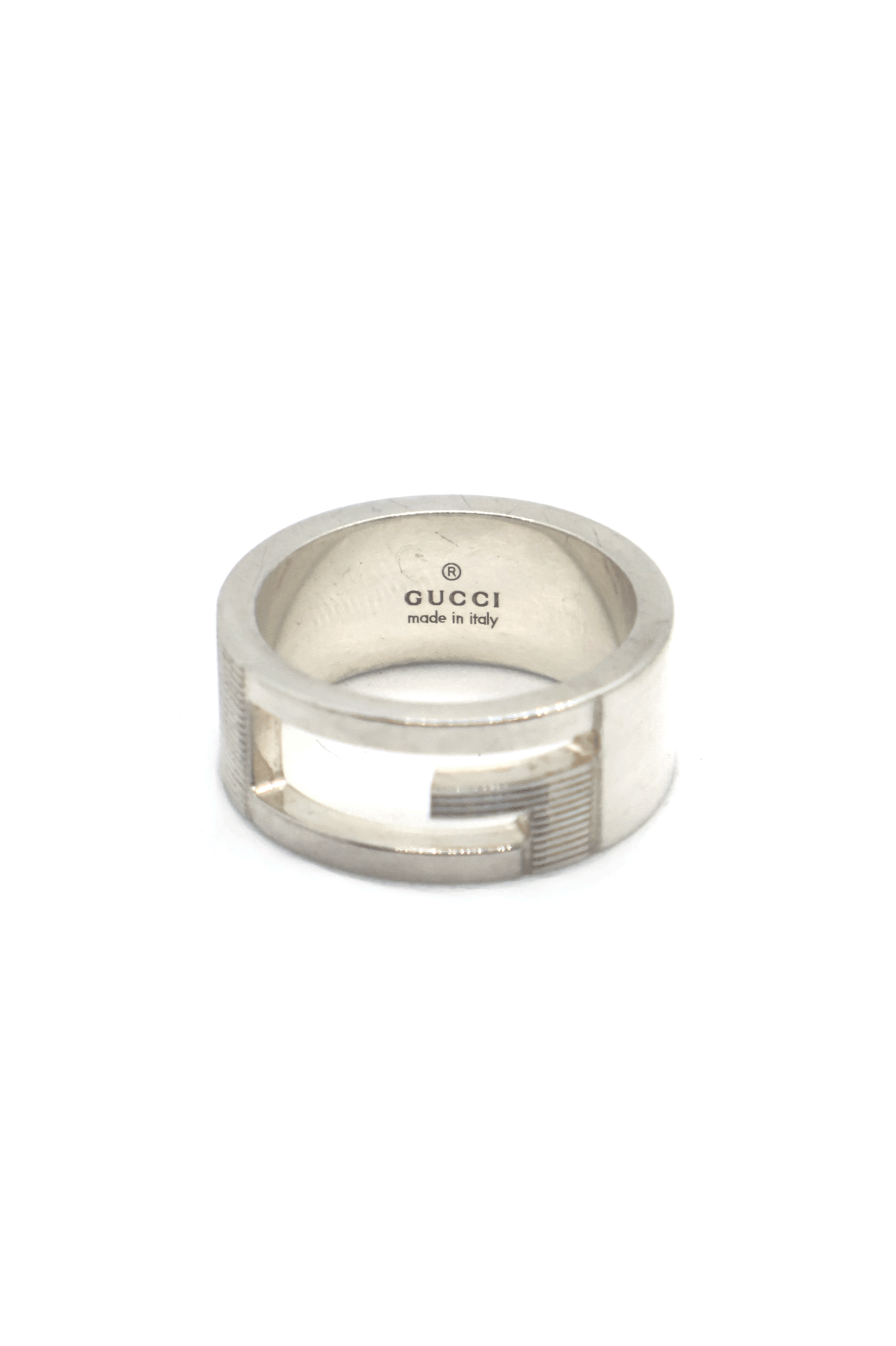 Old Gucci G Cut Out Ring Made in Italy