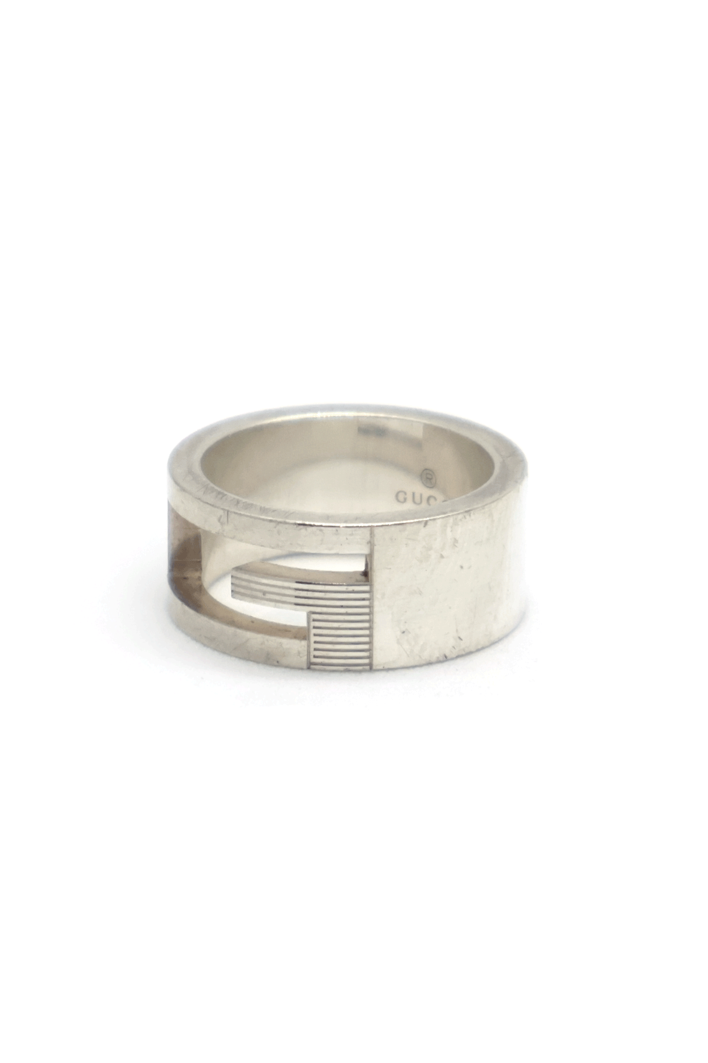 Old Gucci G Cut Out Ring Made in Italy