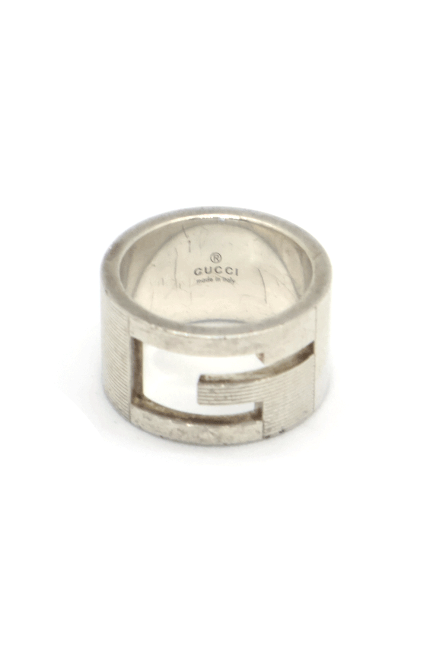 Old Gucci G Cut Out Ring Made in Italy