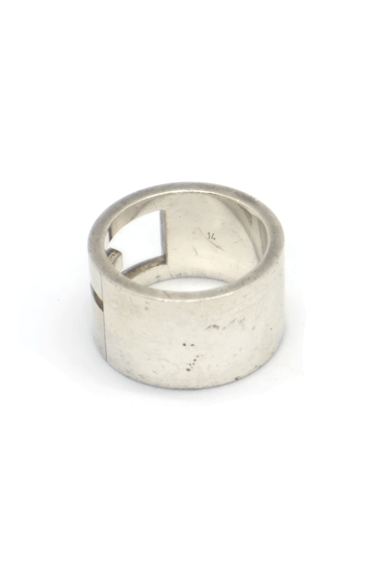 Old Gucci G Cut Out Ring Made in Italy