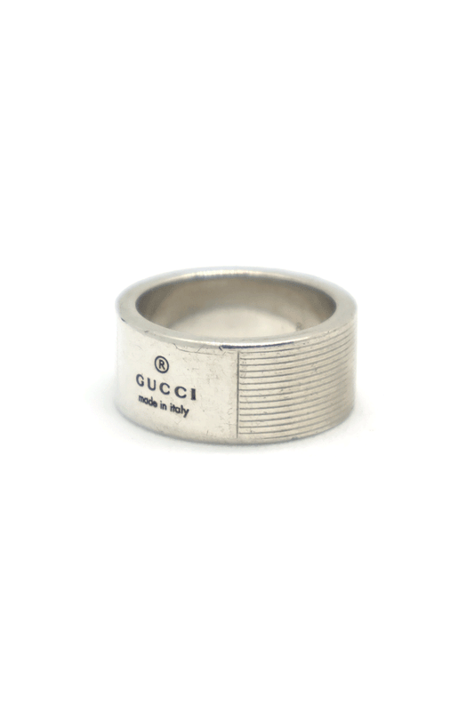 Old Gucci Logo Stamp Ring Made in Italy