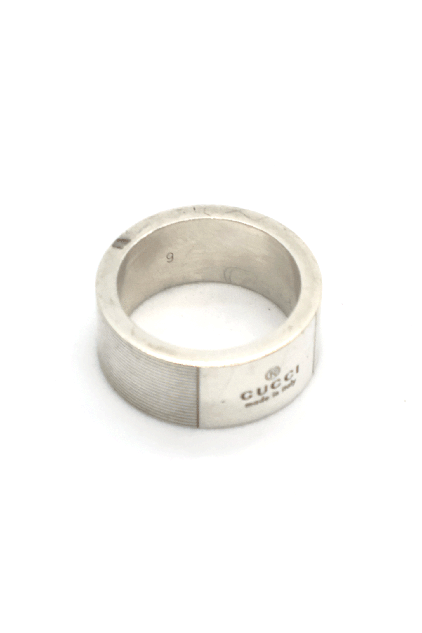 Old Gucci Logo Stamp Ring Made in Italy