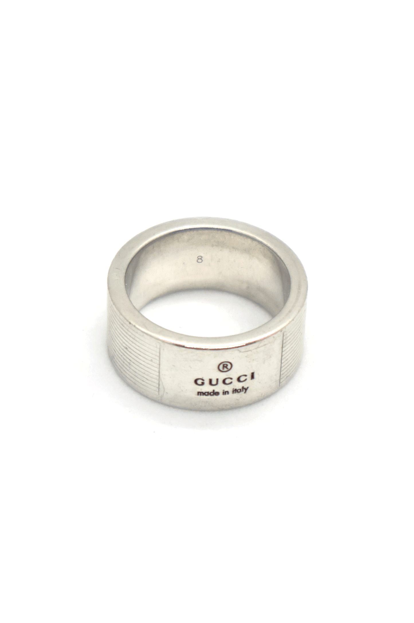 Old Gucci Logo Stamp Ring Made in Italy