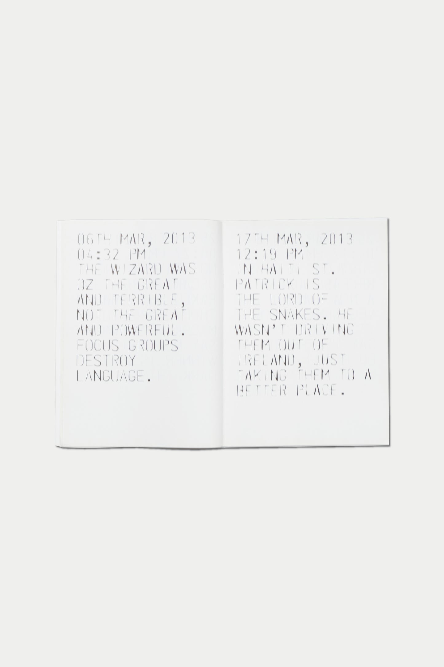 PURPLE BOOK #25 Glenn O'Brien selected tweets 2012/16